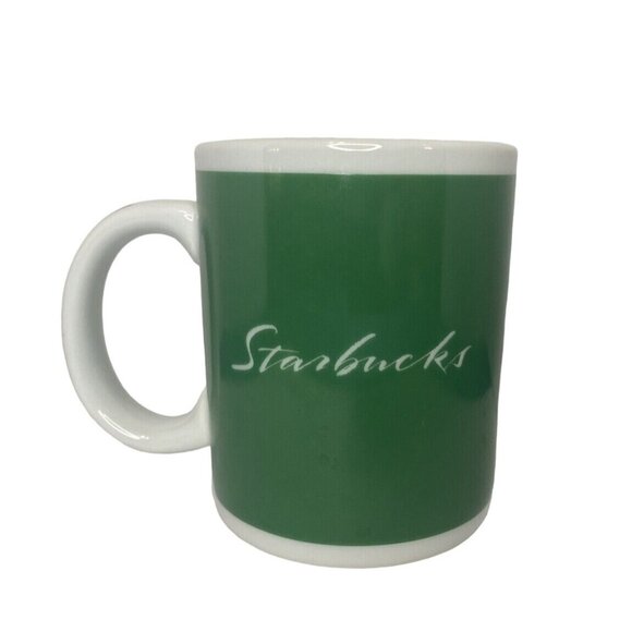 Starbucks Other - Starbucks Green Logo Ceramic Coffee Mug 12 Oz Rare version